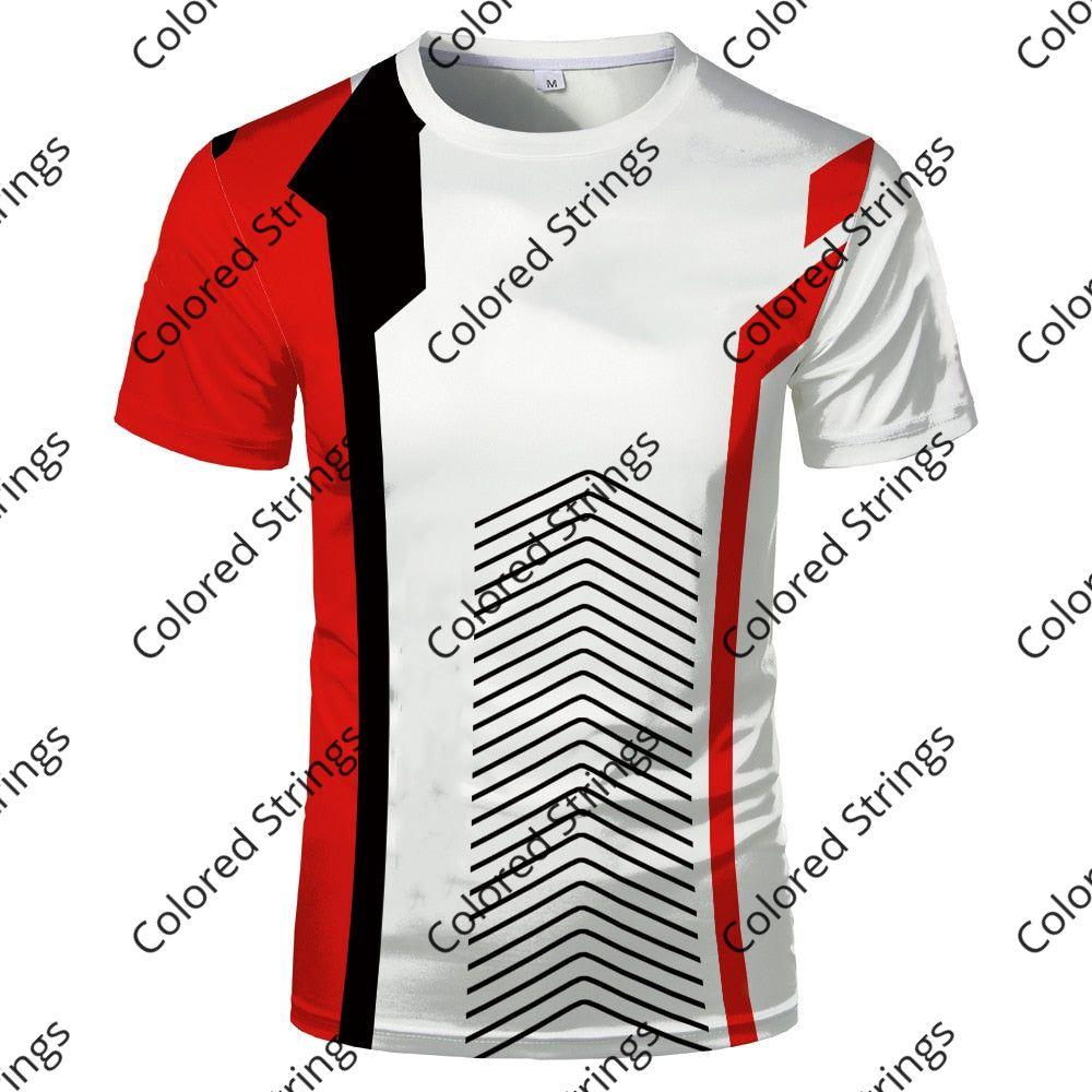 Best selling new fashion personality creative 3D printing T-shirt tops men and women universal couple comfortable short sleeves