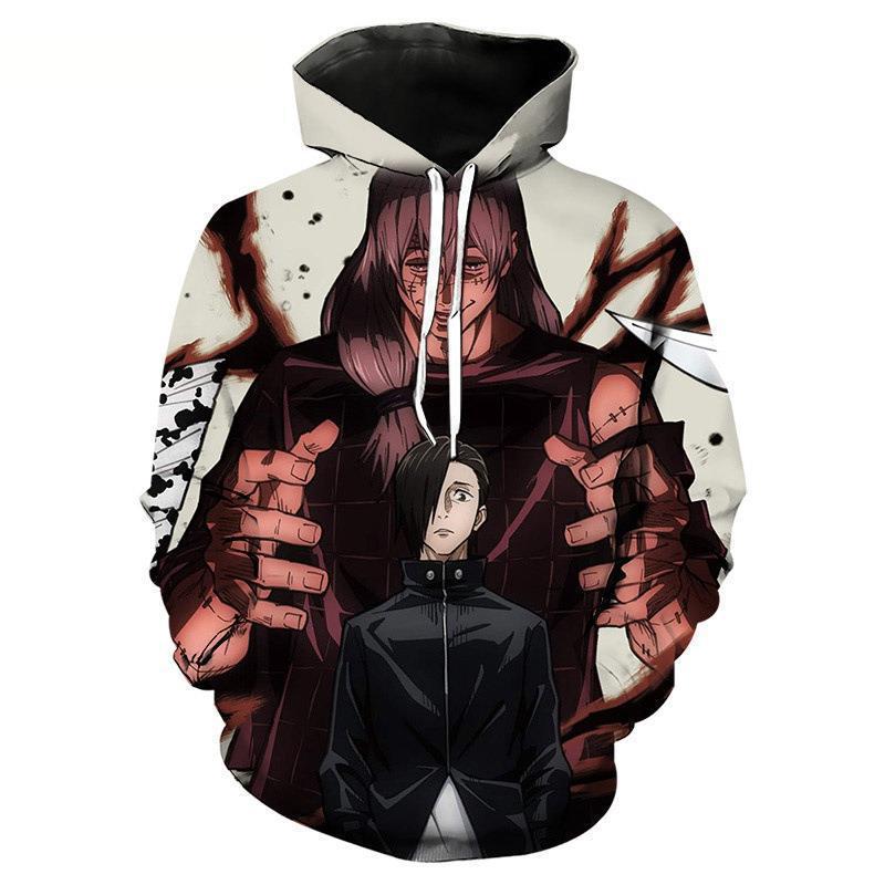 Cross-border e-commerce men's 3D printed hoodie handsome kawaii anime character printed sweatshirt drop shipping