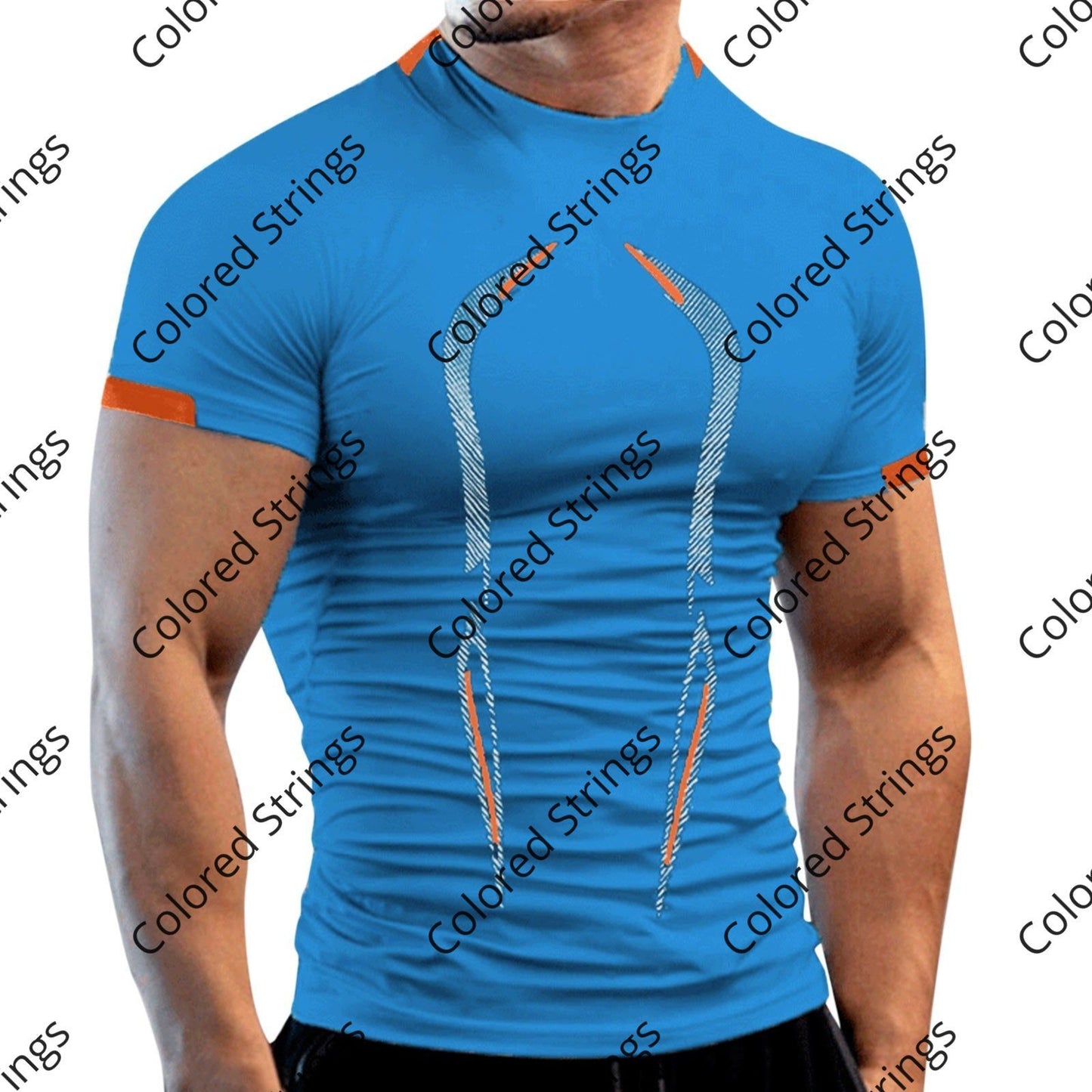 Summer Gym Shirt Sport T Shirt Men Quick Dry Running Shirt Men Workout Tees Fitness Tops Oversized Short Sleeve T-shirt Clothes