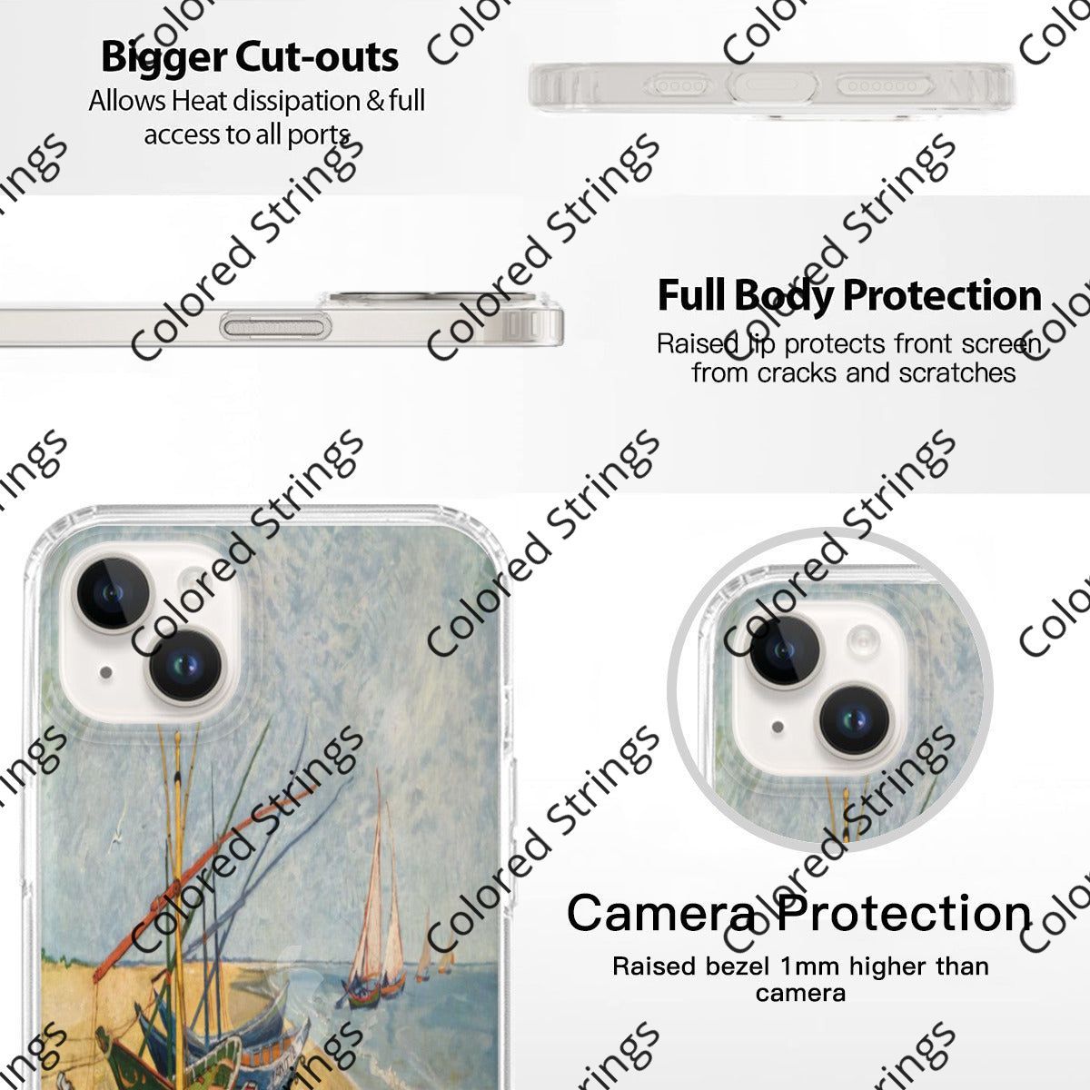 iPhone 14 Case Cover Boat Paint