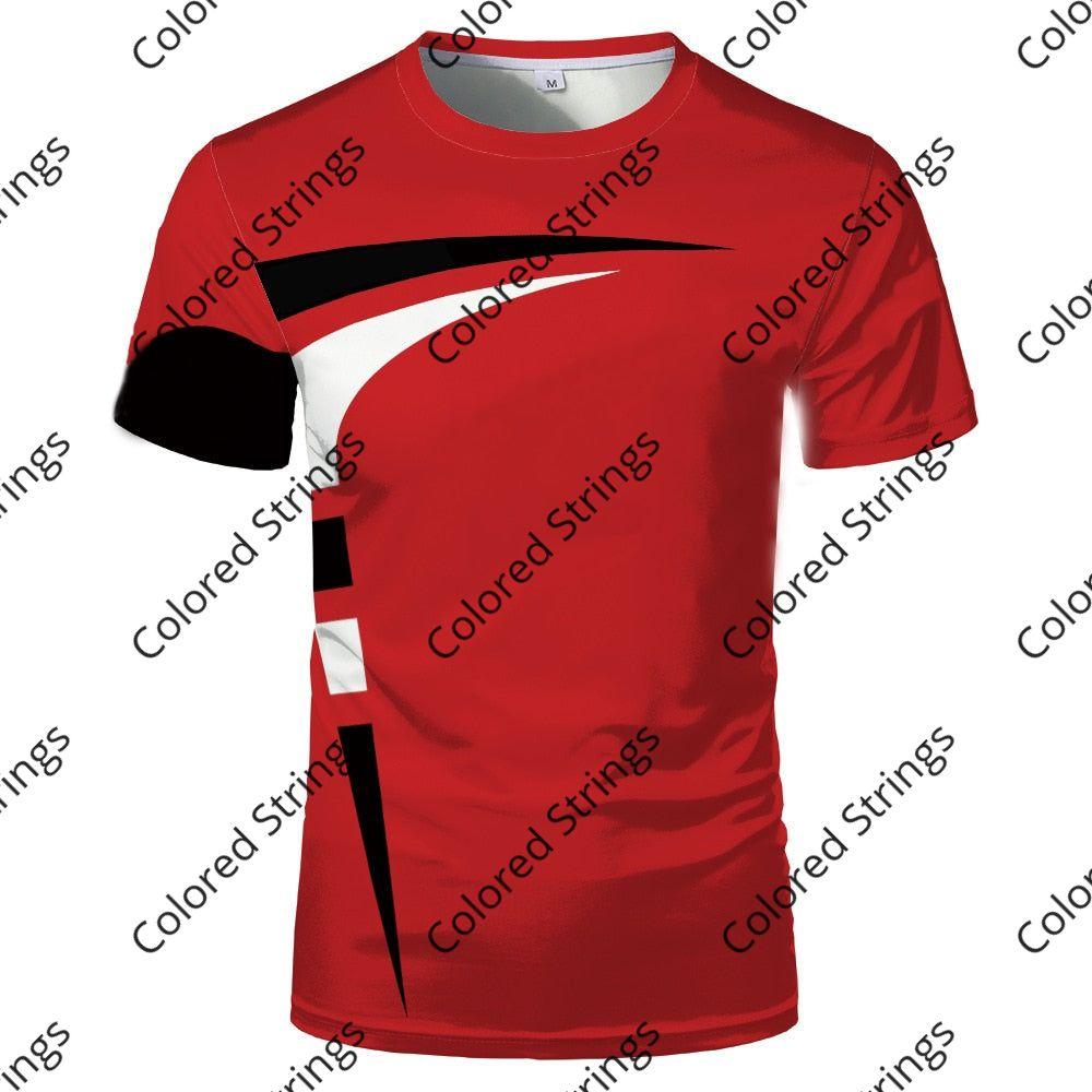 Best selling new fashion personality creative 3D printing T-shirt tops men and women universal couple comfortable short sleeves