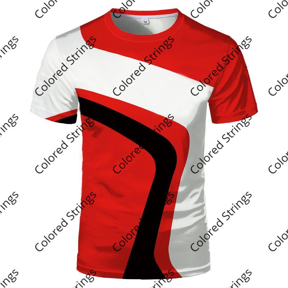 Best selling new fashion personality creative 3D printing T-shirt tops men and women universal couple comfortable short sleeves