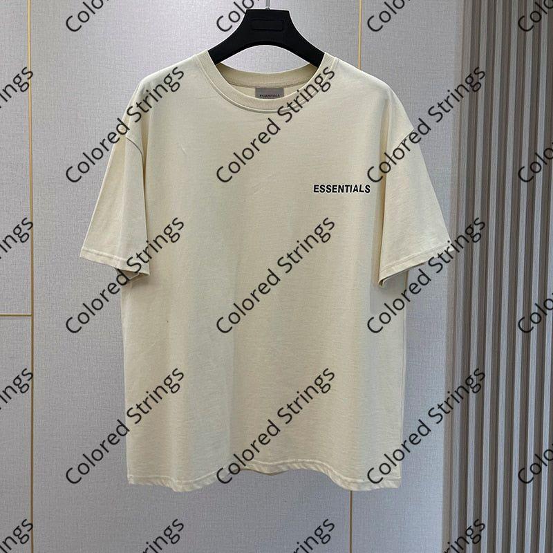 Summer New Essentials T-Shirts High street Hip-Hop Style 100% Cotton Quality Men and Women Oversized Sport T-Shirt