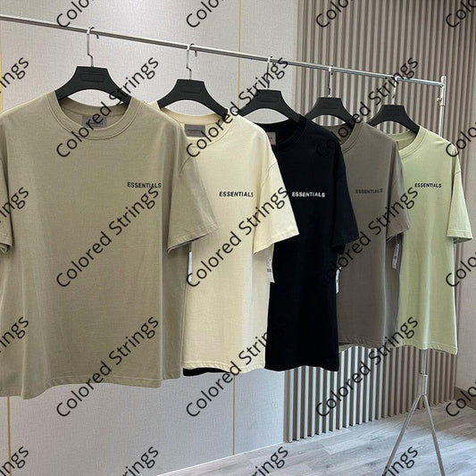 Summer New Essentials T-Shirts High street Hip-Hop Style 100% Cotton Quality Men and Women Oversized Sport T-Shirt