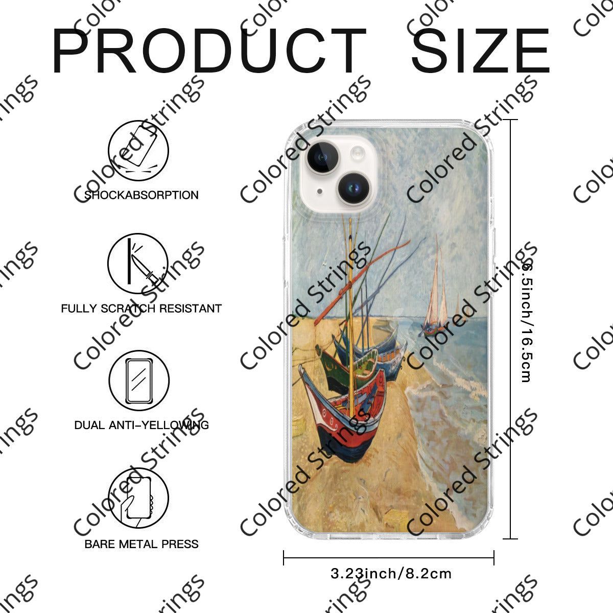 iPhone 14 Case Cover Boat Paint